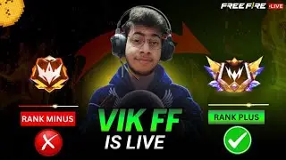 VIK FF LIVE w FACECAM💀| RANK PUSH📈| Garena Free Fire MAX #live #vikff #gaming