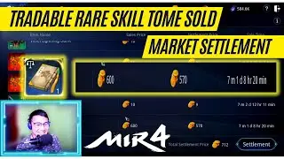 Tradable Rare Skill Tome SOLD | MIR4 Market Settlement | Free to Play GOLD