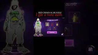 I got a RARE ITEM-unexpected 😱😱|RED CRIMINAL BUNDLE|Best glitch|One in million#dare2gamerz