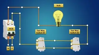 Staircase Wiring Diagram | Staircase Wiring Connection With 2 Way Switch 