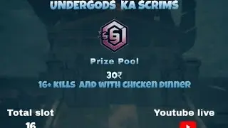 undergods ka scrims live | 619esports | Live now
