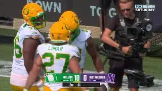 Dante Moore Finds Kenyon Sadiq for the TD vs. Northwestern | Oregon Football