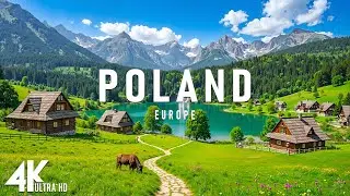 Poland 4K - Green Countryside, Historic Towns & Central European Calm | Relaxing Music