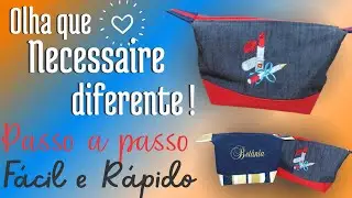 Necessaire Porta Maquiagem - Passo a Passo - Fácil e Rápido