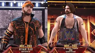 Farewell WWE 2K22: Grim Vs. Attack Slug