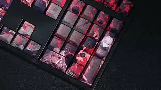 Fate Sakura Matou Keycap Set #anime #mechanicalkeyboard  #shorts
