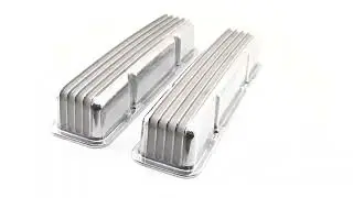 HZ -6720-3-H Aluminum Tall Valve Covers Fits 1958&ndash;86 Chevy Small Block