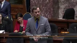 MLA Spencer Chandra Herbert speaks on working together to end homelessness