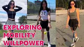 Amputee lady adaptive prosthetic user | exploring mobility willpower 