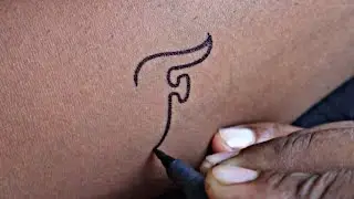 how to make beautiful F letter tattoo