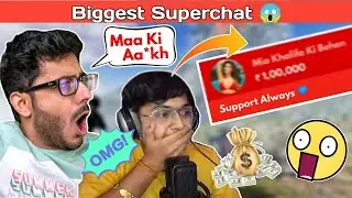 Top 5 highest Superchat || Indian gaming  CarryIsLive, Mortal, Scout, Mythpat ||1lakh superchat😱😱