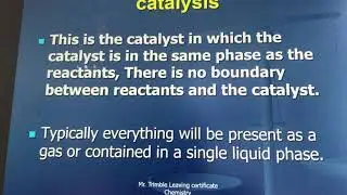 Types of Catalysts