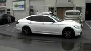 877-544-8473 22-дюймовые диски Lexani CSS8, черные, фрезерованные, для Infiniti M37 2011 года, вогнутые диски, бесплатная доставка