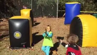 Addison's birthday party - laser tag