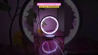 Purple Amethyst crystal Lamp Table Ring Light Electronics Shop Now Home Decor