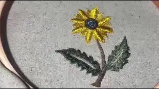 Sunflower enbroidery design #embrodering #viral #art #creative #design #embroiderymachine #skills