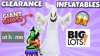 GIANT Ghost & Witch CLEARANCE Halloween Inflatables Big Lots & At Home Sale 2019