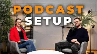 Komplettes Podcast-Studio-Setup | Kameras, Podcast-Mikrofone & Beleuchtung