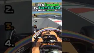 Top 5 Funniest F1 Team Radios 😂🏎️