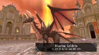 Guild Raid, Blazing Celdyte (fire). Guild &times;-Lux Nobilis-&times; ft. (Radiant Desire). RPG Toram Online.