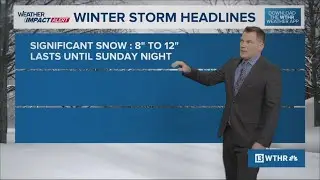 Saturday afternoon update on weekend snowstorm coming to Indiana | 13Weather | Jan. 24, 2026