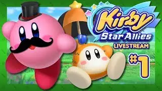 HAVING FRIENDS FOR DINNER - Kirby Star Allies (Switch) - Livestream: Part 1
