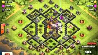 Clash of Clans level 5 Hog raid 5722k dark 500k loot