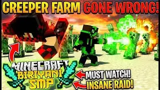CREAPER FARM 💥 MINECRAFT BIRIYANI SMP DAY 13 | MINECRAFT HINDI LIVE