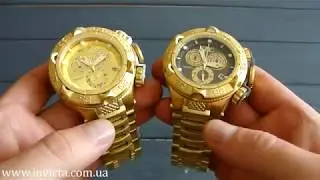 Обзор дайверских часов Invicta 27676 27677 Subaqua Noma V Swiss Gold Chronograph 500m