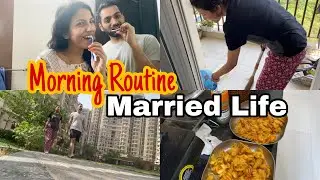 OUR MARRIED LIFE MORNING ROUTINE | Indian Couple Morning Routine | Ankit & Swapnil