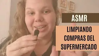 ASMR • soft spoken 💤 • Limpiando suavemente las compras 🛒🥱