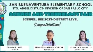 Lumaban ako sa Science Spelling Bee ❤️