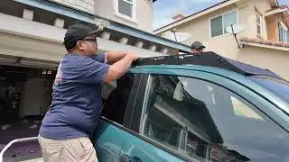 Installing westcott lo pro roof rack by HAROS and the Comm boys !
