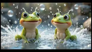Bath Time Frogs Splash in a Soapy Pond | Fun Frog Song for Kids | Splashy Nursery Rhyme