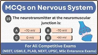 Top 25+ MCQs on nervous system || Most important Nervous coordination MCQs