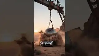 When Luxury Meets Disaster&hellip; 😱😱 You Won&rsquo;t Believe What Fell! #shorts #bugatti #viralvideo