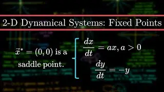 Analyzing Fixed Points and Phase Portraits of a 2-D Dynamical System | Nonlinear Dynamics
