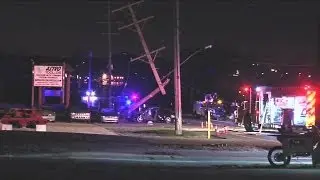 Car hits pole, driver injured