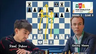 Daniil Dubov VS Georg Meier, Fide World Cup GOA 2025, Round 3, Game 5