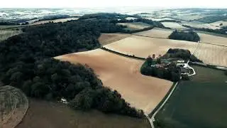 Mavic drone over the stunning landscapes of Kent Downs