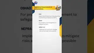 Regulatory Requirements & Best practices Hazards and Risk Control #electricalsafety #workplacesafety