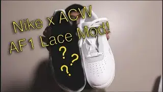 MODIFYING MY NIKE x A COLD WALL AF1'S