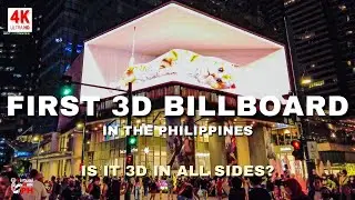 AMAZING VIEW | Our FIRST Digital 3D Billboard in the Philippines | BGC High Street Christmas in 4K