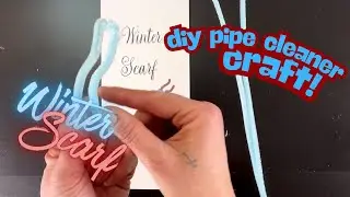 EASY Scarf Bookmark from Pipe Cleaners | DIY Craft