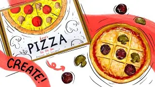 Создаём пиццу в стиле &laquo;Крестики-нолики&raquo; 🍕 своими руками из самозастывающей глины