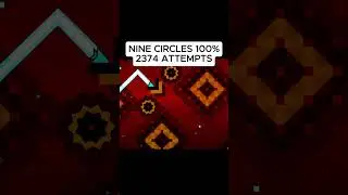 Nine Circles 100% too easy #gd #geometrydash #shorts #viral