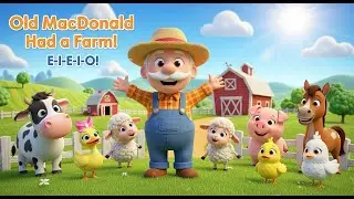 Old MacDonald Had a Farm 🐄🌾 | Fun Animal Sounds Story for Kids | 3D Cartoon Animation