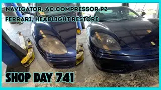 2018 Navigator Compressor, Ferrari Headlamp refresh kit. Auto Repair Shop DAY 741
