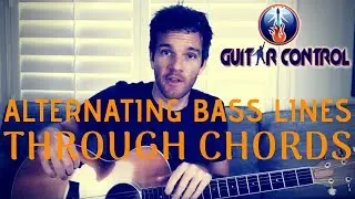 Alternating Bass Lines Through Chords - Easy Acoustic Guitar Lesson For Beginners