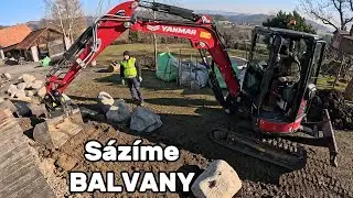 Sázíme balvany s YANMAR VIO38